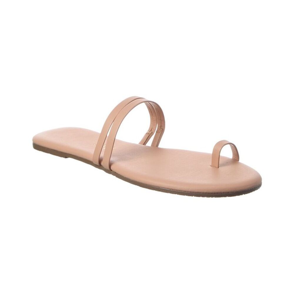 Tkees Leah Leather Sandal, Beige